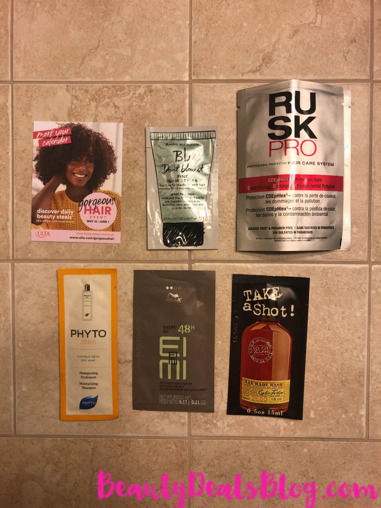 Ulta Sample Bag Free With Purchase
